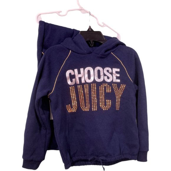 Juicy Couture 2Pc Set NWT Navy Blue - Picture 10 of 11